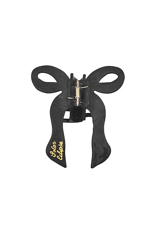 Hand-painted Coquette Bow Claw Hair Clip Solar Eclipse