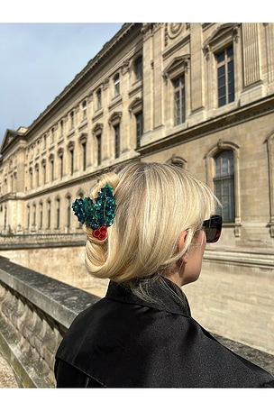 Solar Eclipse Hand-painted Holly Christmas Holiday Claw Hair Clip in Beauty: NA
