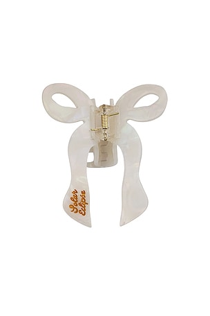 Hand-painted Coquette Bow Claw Hair Clip Solar Eclipse