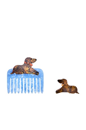 Hand-Painted Dachshund Handbag Heroes Edit Gift Set Solar Eclipse