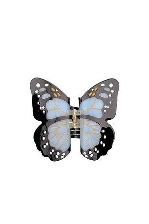 Hand-painted Monarch Butterfly Claw Hair Clip Solar Eclipse