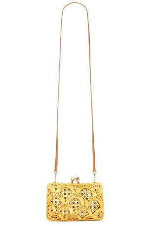 Charlotte Scales Wicker Clutch Serpui