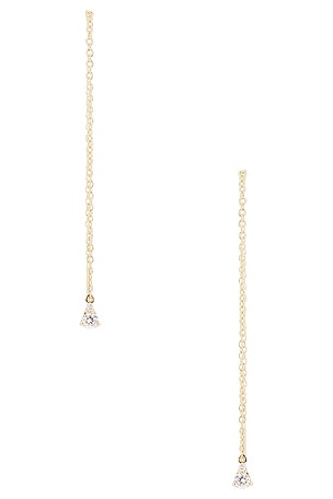 Perfect Pear Diamond Threader Earrings STONE AND STRAND