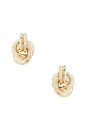 Gold Forme Dainty Knot Stud Earrings STONE AND STRAND