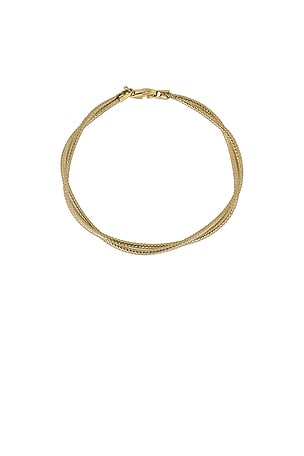 Interwoven Gold Bracelet STONE AND STRAND