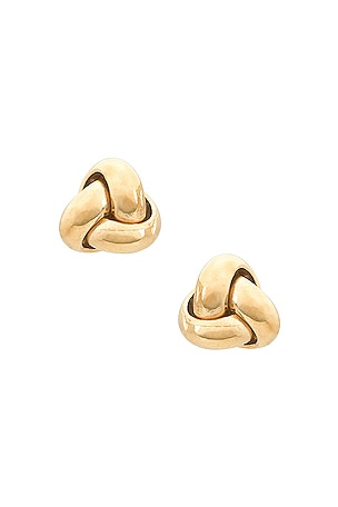Puffed Knot Stud Earrings STONE AND STRAND