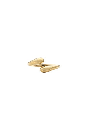 Golden Droplet Hug Ring STONE AND STRAND
