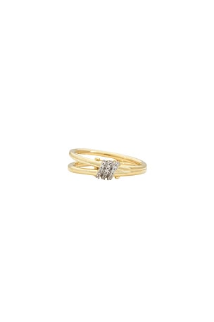 Twinkling Twine Pave Duo Ring STONE AND STRAND