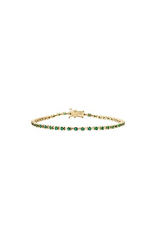 Emerald Ace Tennis Bracelet STONE AND STRAND