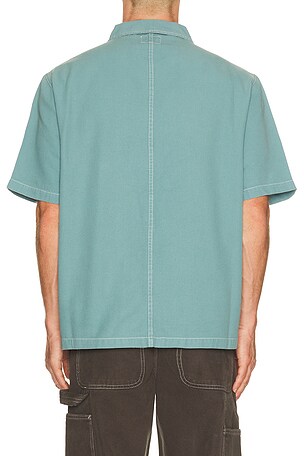 STAN RAY Short Sleeve Painter Shirt in Teal. Size XL/1X. Also