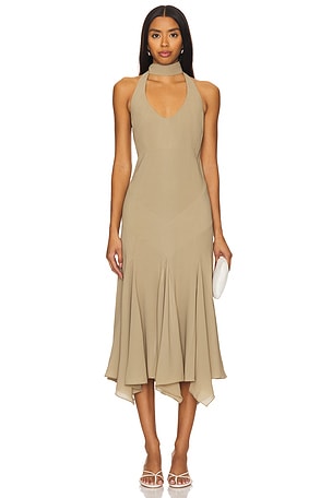 Raye Halterneck Midi Dress SIEDRES