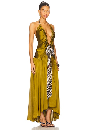 SIEDRES Liessa Dress in Green. Size 42. Also