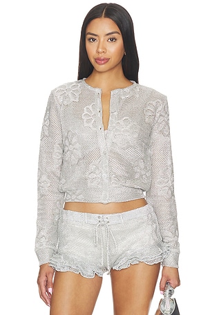 Poli Metallic Knit Cardigan SIEDRES