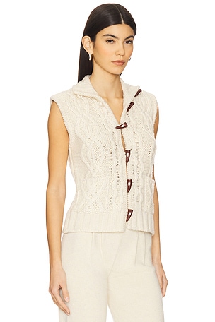 SIEDRES Lesna Vest in Cream