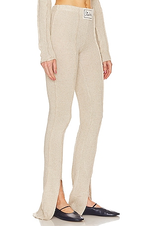 SIEDRES Mult Front Slit Pants in Beige