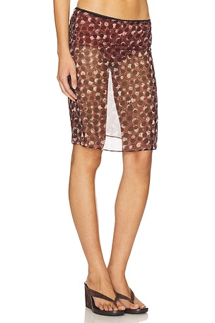 SIEDRES Ashinas Skirt in Brown
