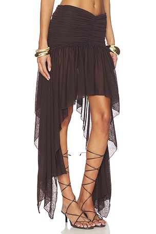 SIEDRES Pixie Skirt in Chocolate