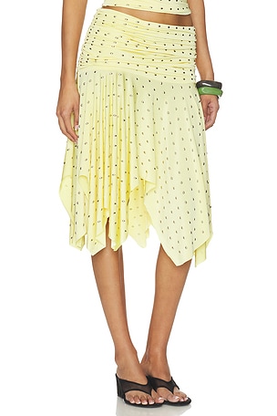 SIEDRES Sandor Skirt in Yellow. Size L. Also