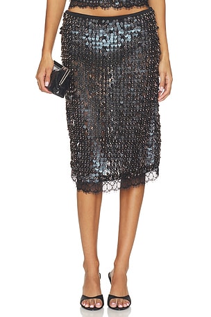 Helene Sequin Embellished Midi Skirt SIEDRES