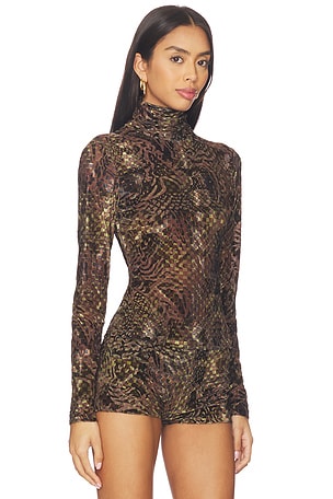 SIEDRES Cody Top in Brown