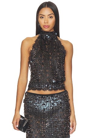 Darcy Sequin Embellished Lace Top SIEDRES