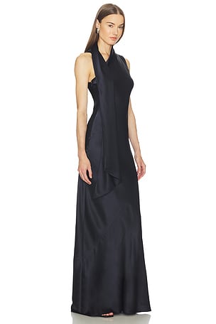 SRG Arden Silk Dress in Navy