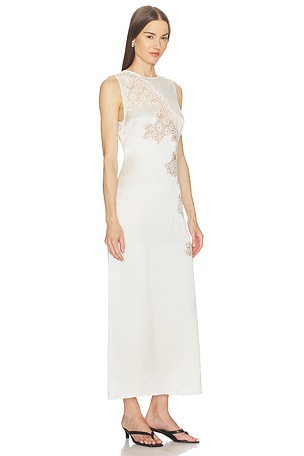 SRG Briar Silk Maxi Dress in Ivory