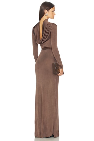 Sylveeah Draped Cowl Gown SRG