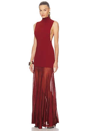 Kera Mock Neck Knit Gown SRG