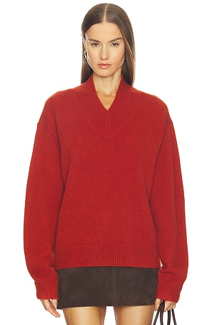 Doris Cashmere V-neck Sweater SRG