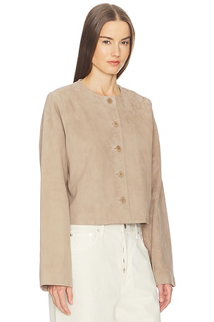 SRG Jemma Suede Jacket in Taupe