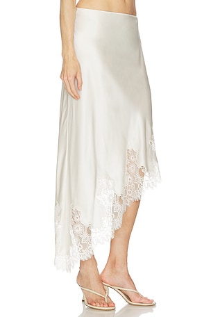 SRG Romy Silk Skirt in Ivory