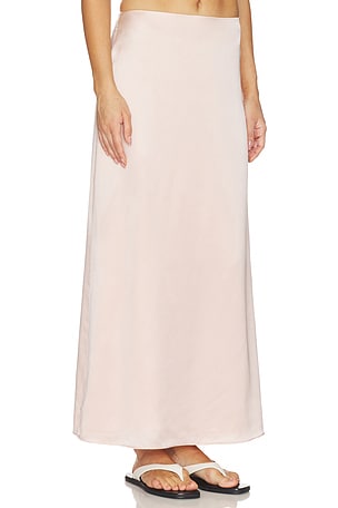 SRG Sutton Silk Skirt in Rose