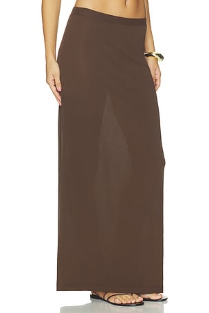 SRG Emersyn Knit Skirt in Brown. Size XXS. Also