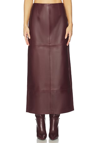 Mango Leather Skirt SRG