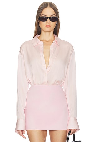 Odette Silk Button Down Shirt SRG