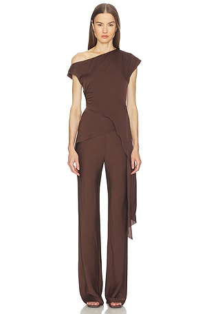 SRG Selena Silk Top in Brown
