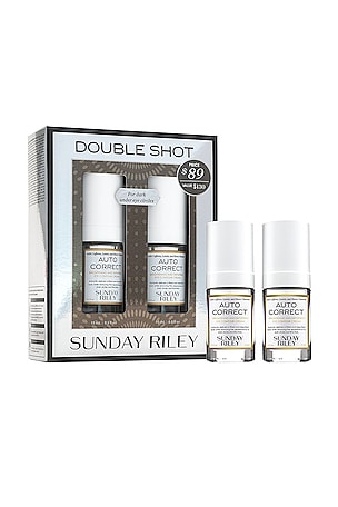 Double Shot Auto Correct Brightening And Depuffing Eye Contour Cream Duo Sunday Riley