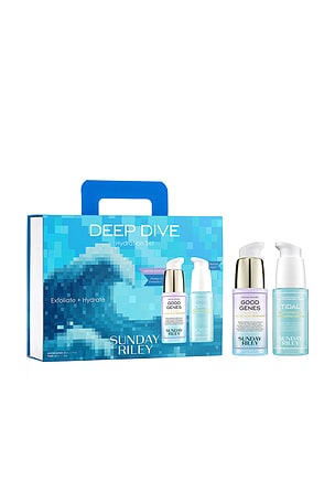 CONJUNTO DE CUIDADOS COM A PELE DEEP DIVE HYDRATION + PLUMPING SET Sunday Riley