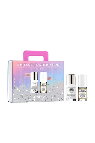 CONJUNTO DE CUIDADOS COM A PELE INSTANT GRATIFICATION EXFOLIATE + BRIGHTEN Sunday Riley