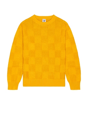 Check Knit Crewneck Sweater Service Works