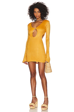 Savannah Morrow Gardenia Mini Dress in Sunshine | REVOLVE