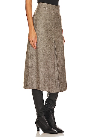 Rue Sophie Bristol Midi Skirt in Brown