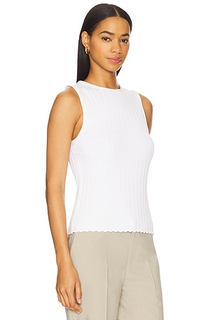 Rue Sophie Brit Sweater Top in White