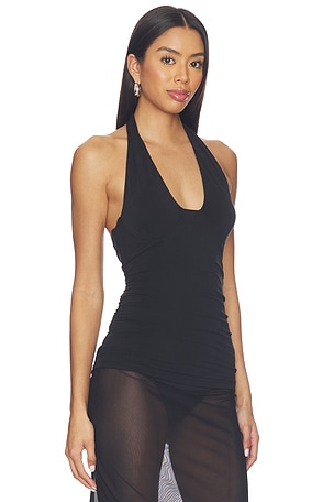Rue Sophie milou Halter Top in Black