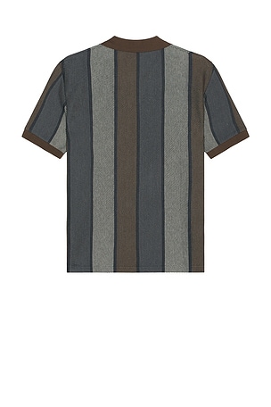 SAMSOE SAMSOE Travis Polo Sweater in Blue. Size XL/1X. Also