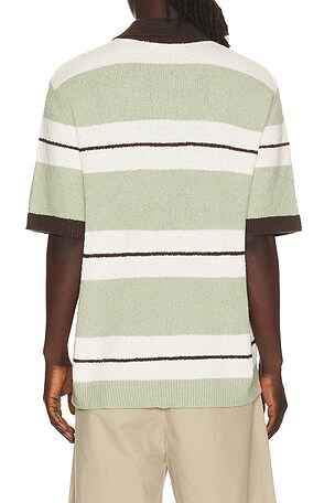 SAMSOE SAMSOE Sapedro Polo in Green,White. Size S. Also