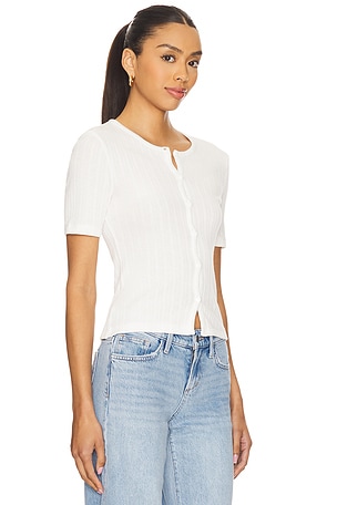 SAMSOE SAMSOE Sajuni Short Sleeve Cardigan in White