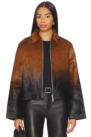 Salylo Leather Jacket SAMSOE SAMSOE