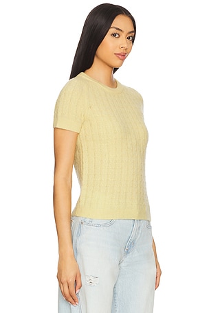 SAMSOE SAMSOE Sabarbara Tee in Yellow. Size S. Also